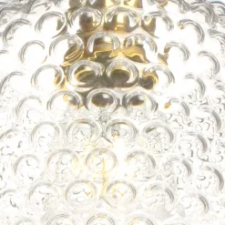Clearance Wohnen Pendellampe mit transparentem Glas Schirm - Winston