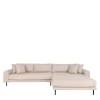 Sale Wohnen Polsterecke in Beige Stoff - Pogarana