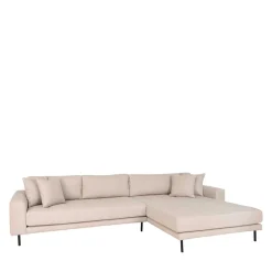 Sale Wohnen Polsterecke in Beige Stoff - Pogarana