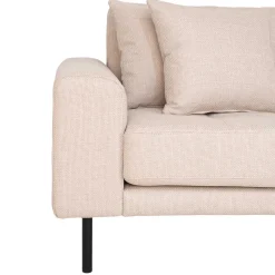 Sale Wohnen Polsterecke in Beige Stoff - Pogarana