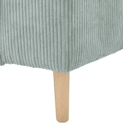 Best Wohnen Polsterecke in Silbergrau Cordbezug - Sectian