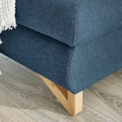 Online Wohnen Polsterecke Schlafsofa in Blau - Baonga