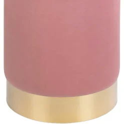 Best Wohnen Polsterhocker in Rosa & Messingfarben - Ontentas