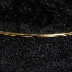Wohnen Polsterhocker in Schwarz mit Gold - Velsamos