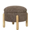 Sale Wohnen Polsterhocker mit Truhe in Braun Boucle - Pasterra