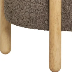 Sale Wohnen Polsterhocker mit Truhe in Braun Boucle - Pasterra
