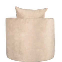 Wohnen Polstersessel in Beige Velours - Sealand
