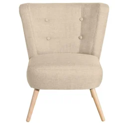 Wohnen Polstersessel in Beige Webstoff - Hooka