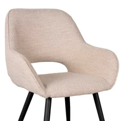 Sale Wohnen Polsterstühle aus Boucle in Beigegrau - Landhuis (2er Set)