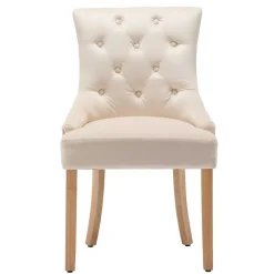 Sale Wohnen Polsterstühle in Creme & Natur - Karama (2er Set)