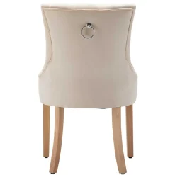 Sale Wohnen Polsterstühle in Creme & Natur - Karama (2er Set)