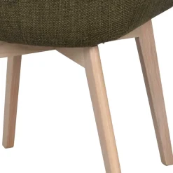 Discount Wohnen Polsterstühle mit Armlehnen in Dunkelgrün - Termi (2er Set)