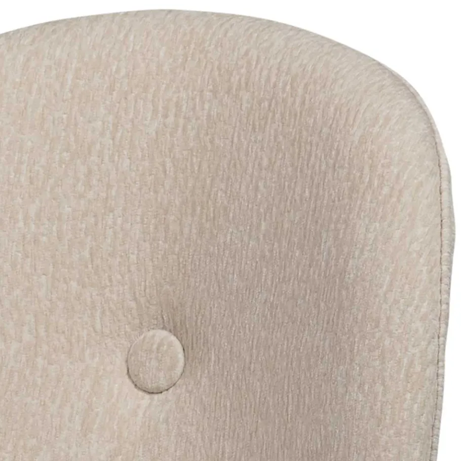 Clearance Wohnen Polsterstuhl in Beige Strukturstoff - Lovanna (2er Set)