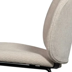 Clearance Wohnen Polsterstuhl in Beige Strukturstoff - Lovanna (2er Set)