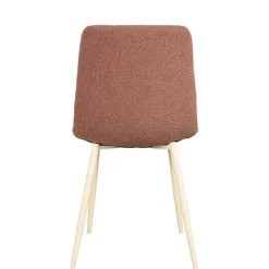 Discount Wohnen Polsterstuhl in Terracotta und Weiß - Elzanian