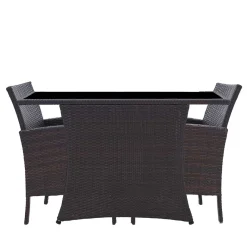 Wohnen Polyrattan Tischgruppe für 2 Personen - Eneriffo (dreiteilig)
