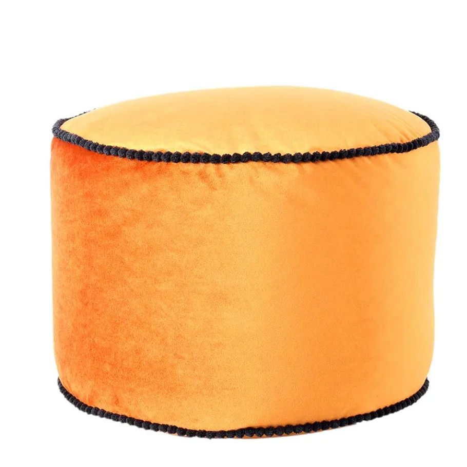 Hot Wohnen Pouf Yogakissen in Bronze Samt - Ynvinata