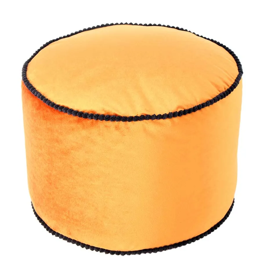 Hot Wohnen Pouf Yogakissen in Bronze Samt - Ynvinata
