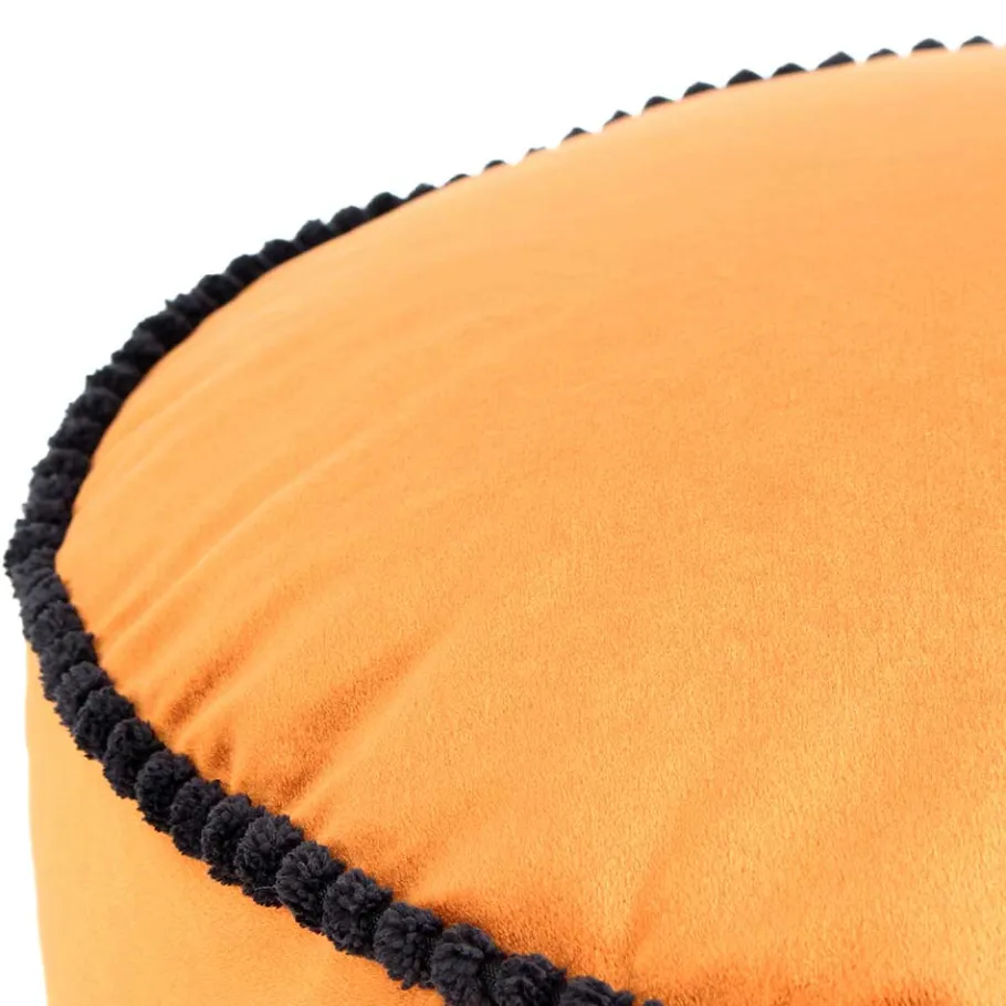 Hot Wohnen Pouf Yogakissen in Bronze Samt - Ynvinata