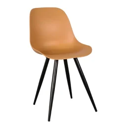 Sale Wohnen PP Schalenstühle in Ocker - Sayetton (2er Set)
