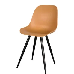 Sale Wohnen PP Schalenstühle in Ocker - Sayetton (2er Set)