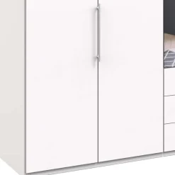 Hot Wohnen Praktisch aufgeteilter Kleiderschrank in Weiß - Donpiave