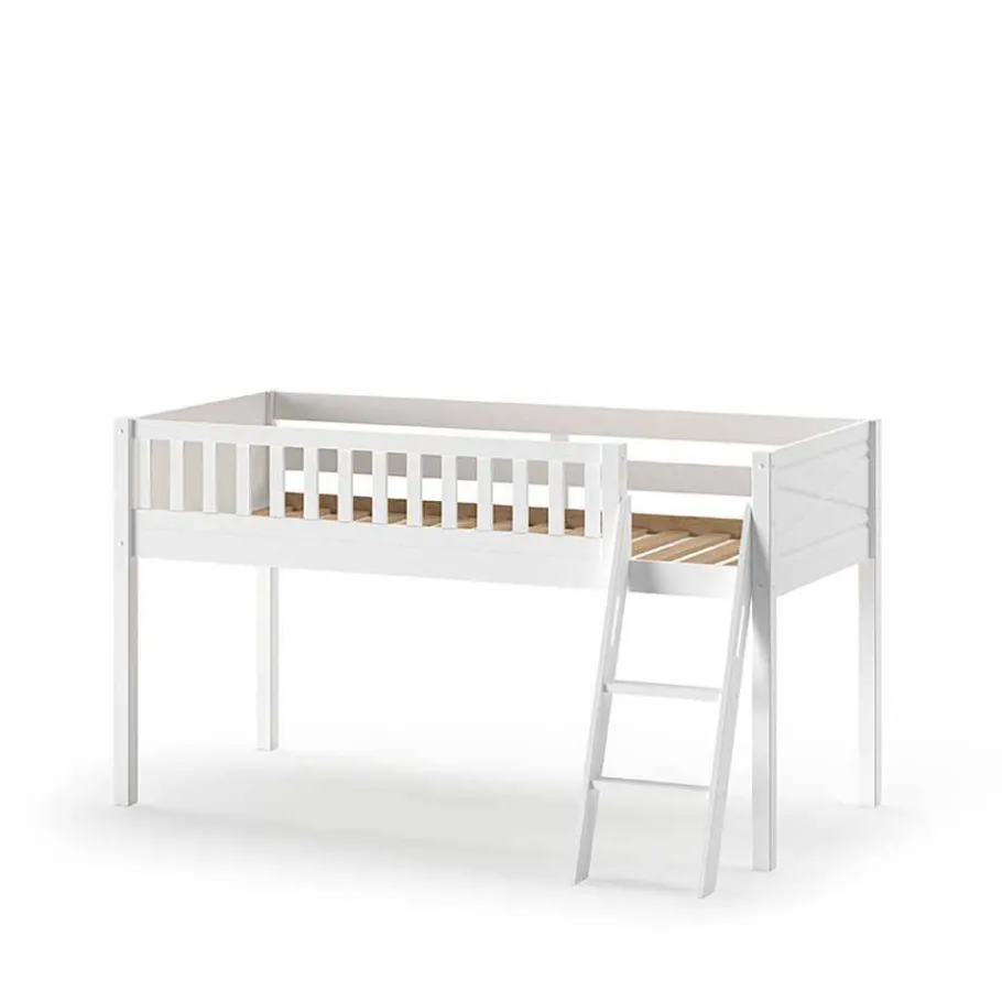New Wohnen Prinzessin Spielbett Hochbett in Weiß - Brusetta