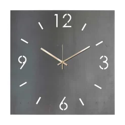 Clearance Wohnen Quadratische Wanduhr im Industrial Style - Cetrona
