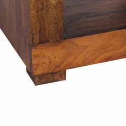 Best Wohnen Quadratischer Beistelltisch Hoslo aus Massivholz klar lackiert