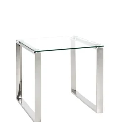 New Wohnen Quadratischer Satztisch aus Glas - Gatria (zweiteilig)