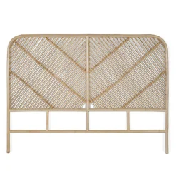 New Wohnen Rattan Bett Kopfteil in Natur - Naas