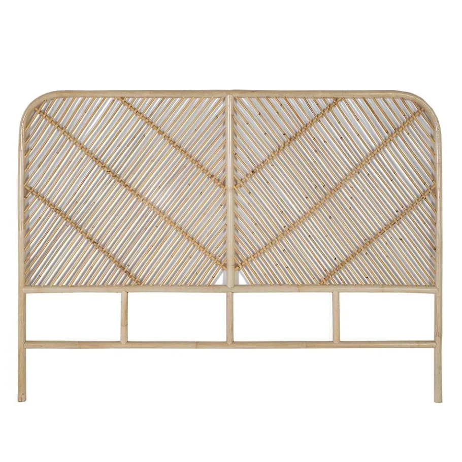 New Wohnen Rattan Bett Kopfteil in Natur - Naas