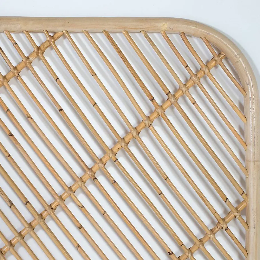 New Wohnen Rattan Bett Kopfteil in Natur - Naas