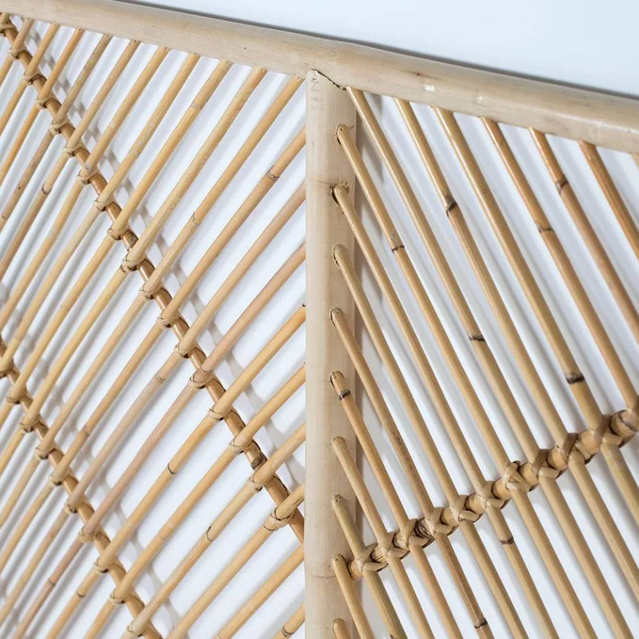 New Wohnen Rattan Bett Kopfteil in Natur - Naas