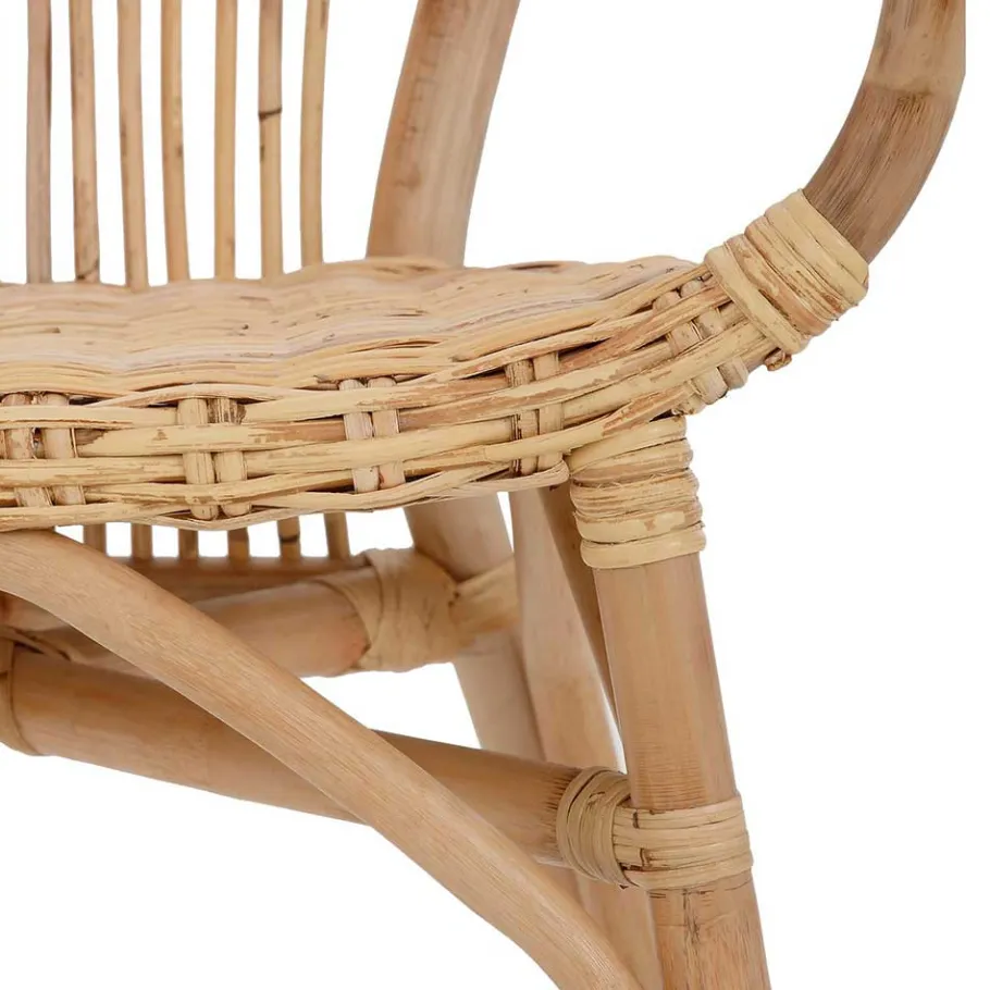 Discount Wohnen Rattan Esszimmerstuhl in Beige - Titian (2er Set)
