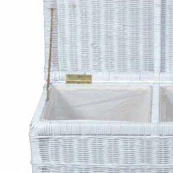 New Wohnen Rattan Geflecht Wäschetruhe mit 2 Kammern - Gulica