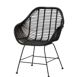 Clearance Wohnen Rattan Geflechtstühle mit Armlehnen - Bregenza (2er Set)