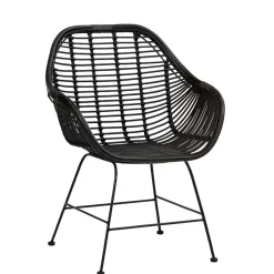 Clearance Wohnen Rattan Geflechtstühle mit Armlehnen - Bregenza (2er Set)