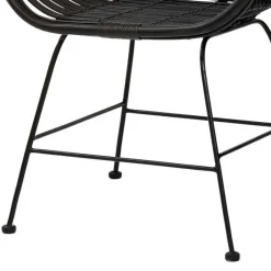 Clearance Wohnen Rattan Geflechtstühle mit Armlehnen - Bregenza (2er Set)