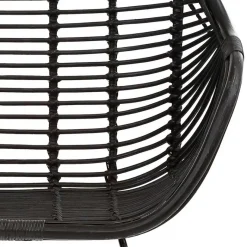 Clearance Wohnen Rattan Geflechtstühle mit Armlehnen - Bregenza (2er Set)