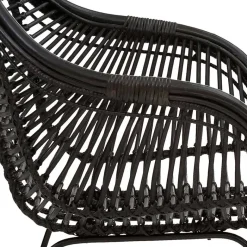 Clearance Wohnen Rattan Geflechtstühle mit Armlehnen - Bregenza (2er Set)