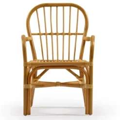 Outlet Wohnen Rattan Kinderstühle mit 35 cm Sitzhöhe - Cigembas (2er Set)