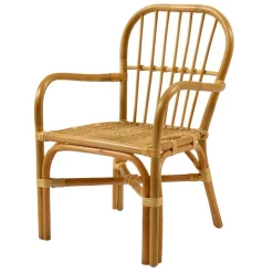 Outlet Wohnen Rattan Kinderstühle mit 35 cm Sitzhöhe - Cigembas (2er Set)