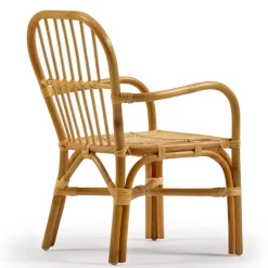 Outlet Wohnen Rattan Kinderstühle mit 35 cm Sitzhöhe - Cigembas (2er Set)