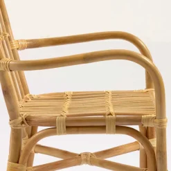 Outlet Wohnen Rattan Kinderstühle mit 35 cm Sitzhöhe - Cigembas (2er Set)