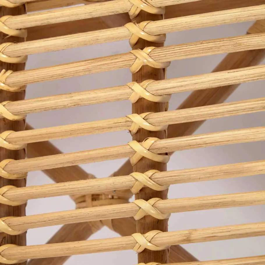 Outlet Wohnen Rattan Kinderstühle mit 35 cm Sitzhöhe - Cigembas (2er Set)