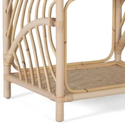 Hot Wohnen Rattan Nachtkommode mit zwei Ablagen - Robin