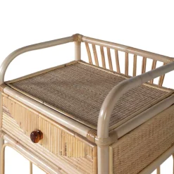 Discount Wohnen Rattan Nachtkonsole mit zwei Ablagen - Robin