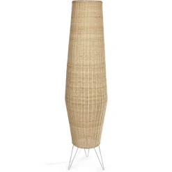 Best Wohnen Rattan Stehleuchte aus Geflecht in Beige - Abelonia