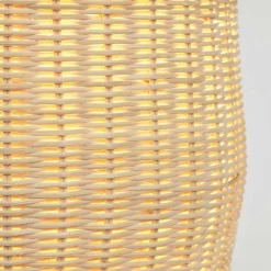 Best Wohnen Rattan Stehleuchte aus Geflecht in Beige - Abelonia